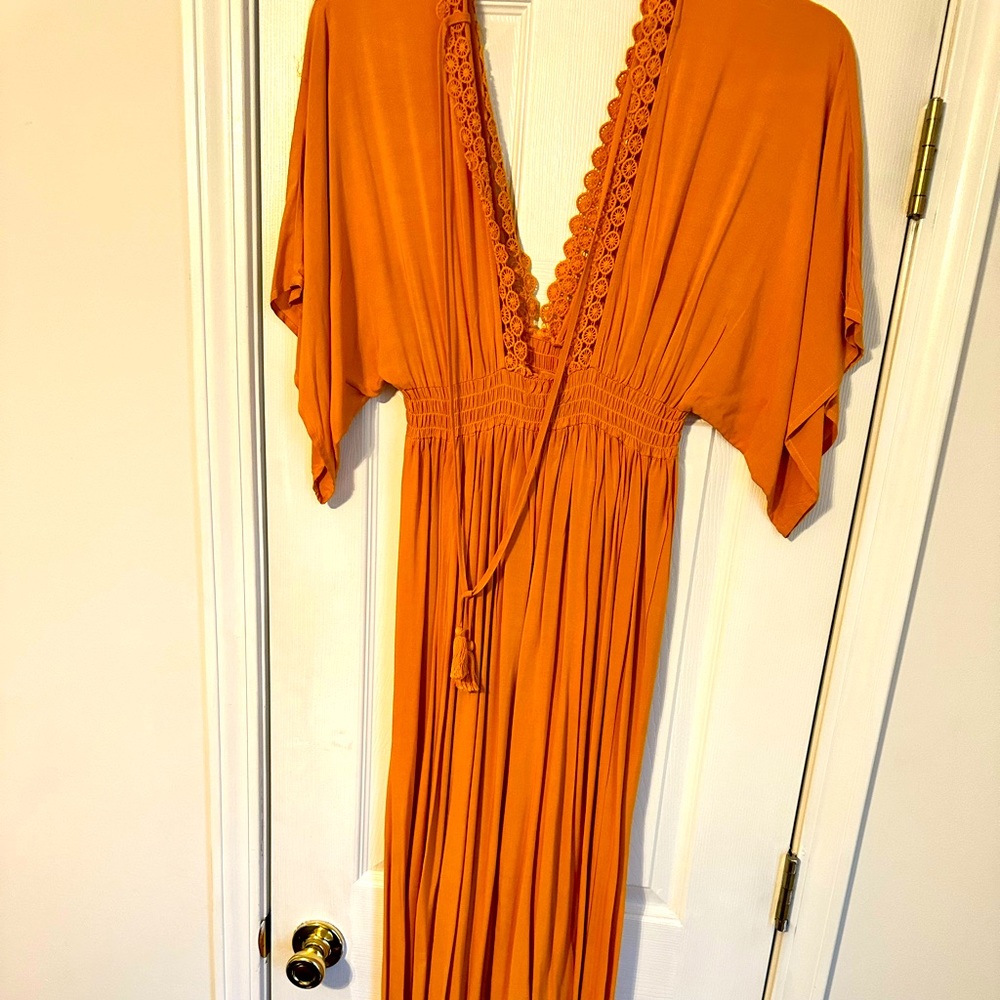 Cute open front and back dress